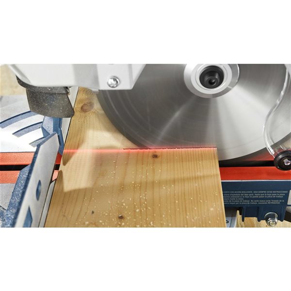 Bosch 18V 8 1 2 in Single Bevel Slide Mitre Saw Kit with 1