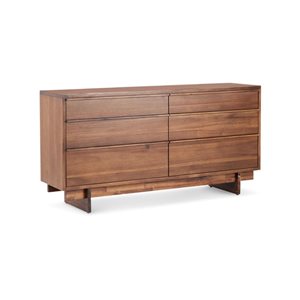 Rustic Classics Jasper Reclaimed Wood 6 Drawer Dresser in Brown