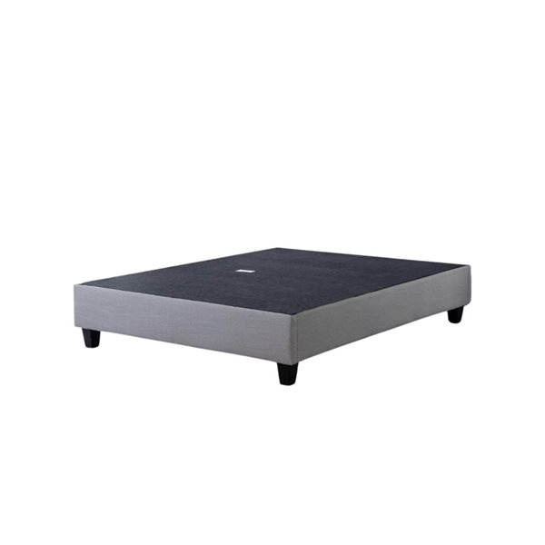 True Contemporary EZ Base Foundation Grey Twin Platform Bed