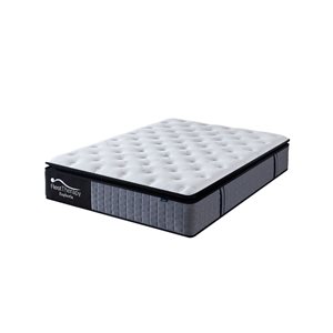 Rest Therapy 14-in Euphoria Cooling Pillow Top Plush Hybrid Pocket Coil Queen Mattress with Cool Gel Memory Foam