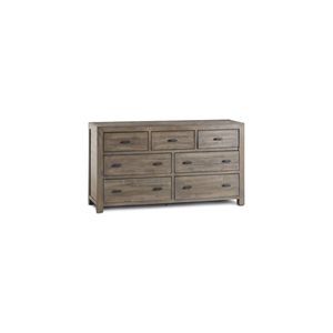 Rustic Classics Whistler Reclaimed Wood 7 Drawer Dresser in Grey