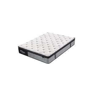 Rest Therapy 12-in Bliss Bamboo Plush Hybrid Pocket Coil Mattress with Cool Gel Memory Foam - Queen