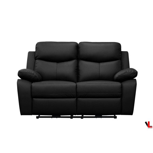 Levoluxe Aveon 62-in Pillow Top Arm Reclining Loveseat in Leather Match