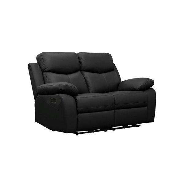 Levoluxe Aveon 62-in Pillow Top Arm Reclining Loveseat in Leather Match