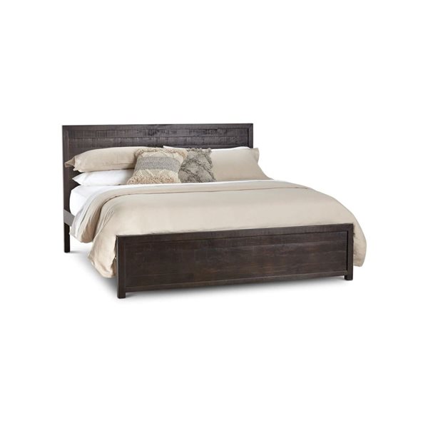 Rustic Classics Whistler Reclaimed Wood Platform King Bed in Brown