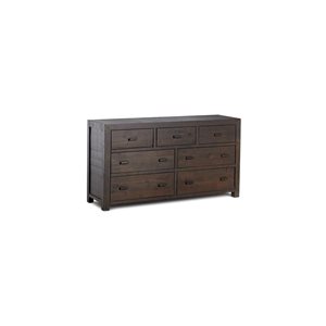 Rustic Classics Whistler Reclaimed Wood 7 Drawer Dresser in Brown