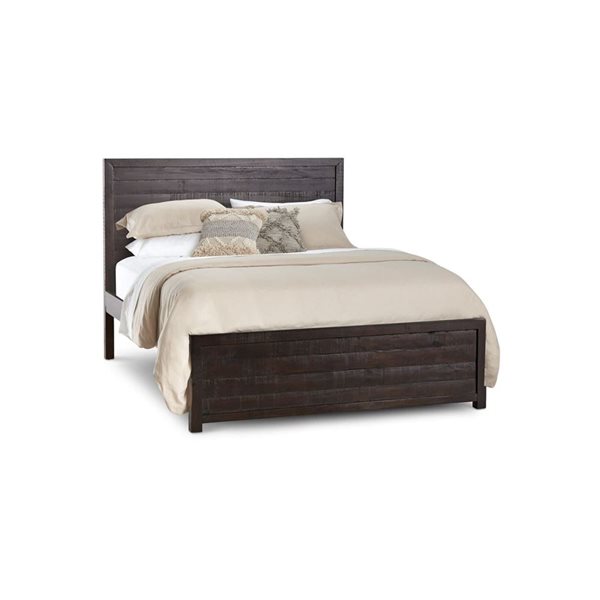 Rustic Classics Whistler Reclaimed Wood Platform Queen Bed in Brown