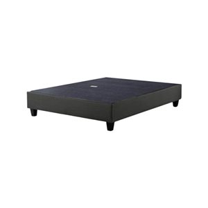 True Contemporary EZ Base Foundation Dark Grey Twin Platform Bed