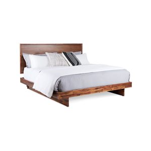 Rustic Classics Jasper Reclaimed Wood Platform King Bed in Brown