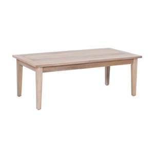 Linon Home Decor Socha Natural Wooden Rectangle Outdoor Coffee Table - 24 W x 46 L x 17-in H