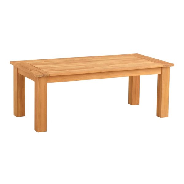 Table basse rectangulaire d'extérieur en bois Sarandon par Linon Home Decor 24 l. x 48 L. x 18 po h., naturel