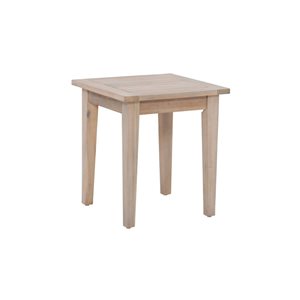 Table basse carrée d'extérieur en bois Socha par Linon Home Decor  24 l. x 46 L. x 17 po h., naturel