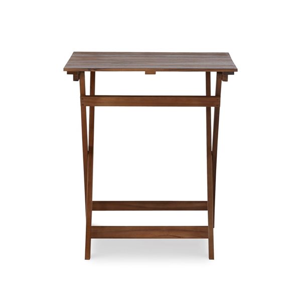 Ensemble bistro d'extérieur 3 pièces Beaumont par Linon Home Decor en bois naturel