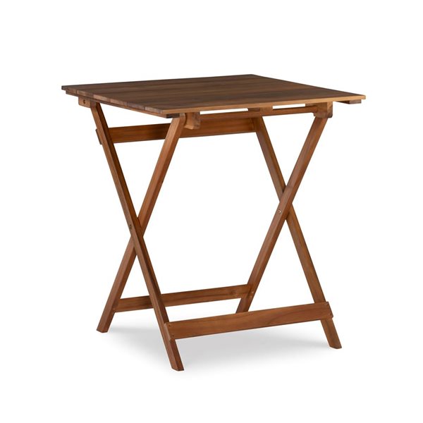 Ensemble bistro d'extérieur 3 pièces Beaumont par Linon Home Decor en bois naturel