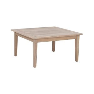 Linon Home Decor Socha Natural Wooden Square Outdoor Coffee Table - 31.5 W x 16.75-in H