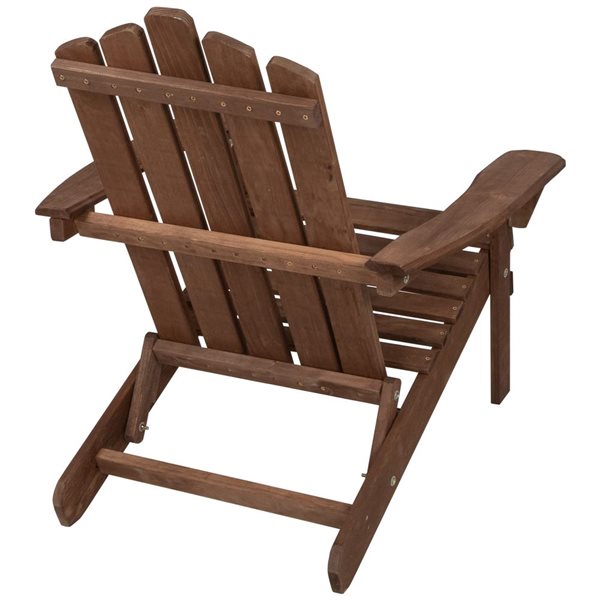 Northlight 36-in Brown Classic Folding Wooden Adirondack Chair