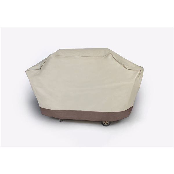 Northlight Durable Outdoor Patio Full Embossed Vinyl Premium Gas Grill Cover - Taupe