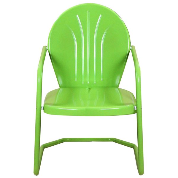 Northlight 34-in Outdoor Retro Tulip Armchair Lime Green