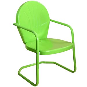 Northlight 34-in Outdoor Retro Tulip Armchair Lime Green