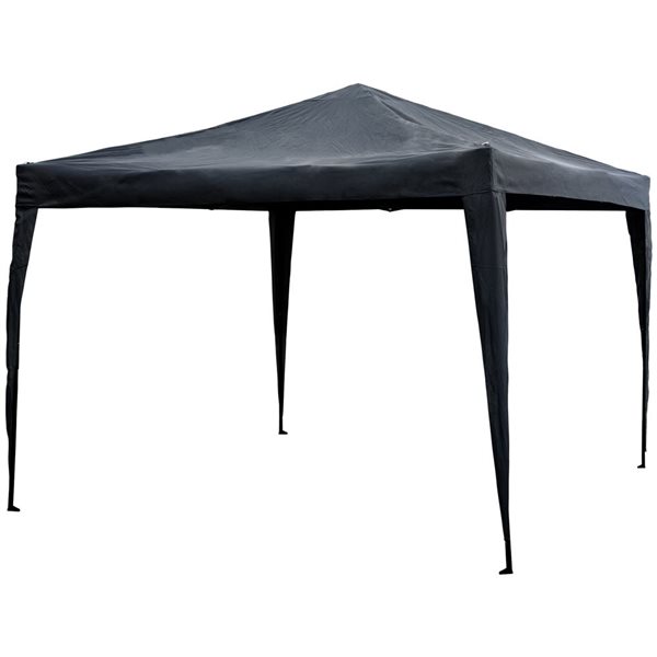 Northlight 10-ft x 10-ft Charcoal Gray Pop-Up Outdoor Canopy Gazebo