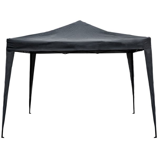 Northlight 10-ft x 10-ft Charcoal Gray Pop-Up Outdoor Canopy Gazebo