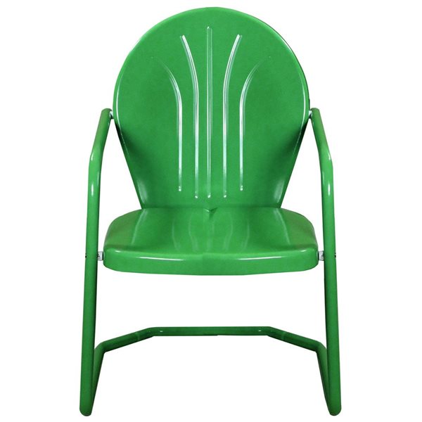 Northlight 34-in Outdoor Retro Tulip Armchair, Green