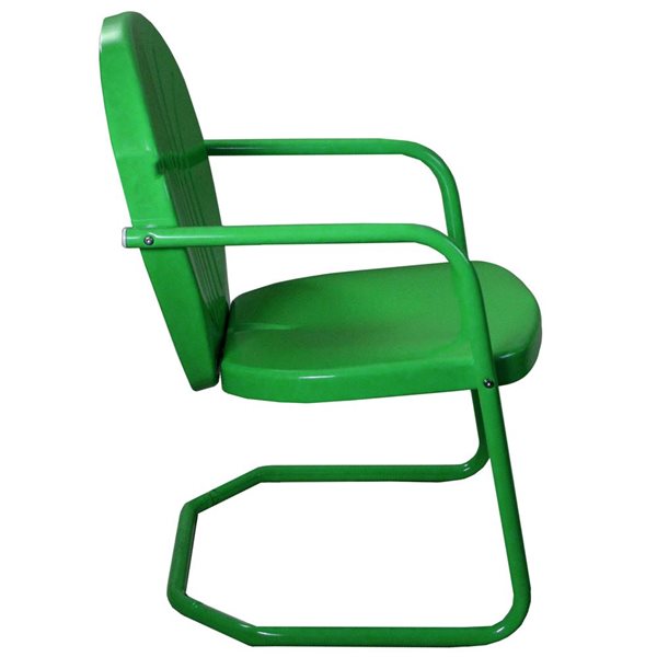 Northlight 34-in Outdoor Retro Tulip Armchair, Green