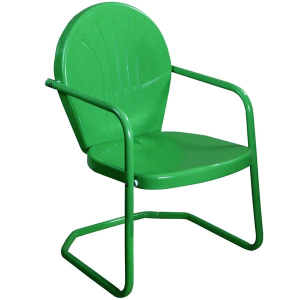Northlight 34-in Outdoor Retro Tulip Armchair, Green