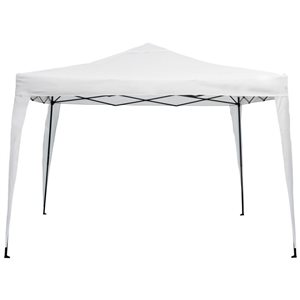 Northlight 10-ft x 10-ft Off White Pop-Up Outdoor Canopy Gazebo