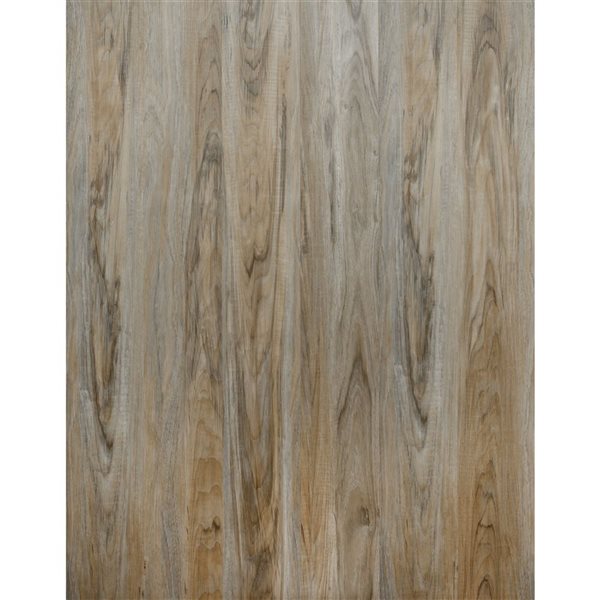 PROTIER Pozzuoli 54-in x 7-in 6 mm Brown SPC Vinyl Click Flooring with Underpad