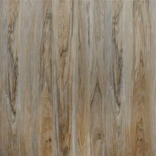 PROTIER Pozzuoli 54-in x 7-in 6 mm Brown SPC Vinyl Click Flooring with Underpad