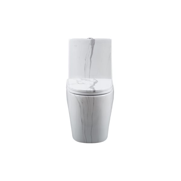 Toilette allongée monobloc Catanie de GEF marbré à hauteur standard