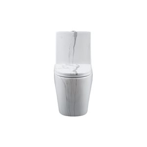 Toilette allongée monobloc Catanie de GEF marbré à hauteur standard