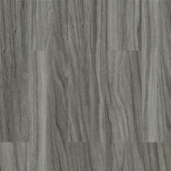 PROTIER Berlin 55-in x 7-in 6 mm Grey SPC Vinyl Click Flooring with Underpad