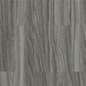 Couvre-plancher en vinyle composite emboîtable Berlin de PROTIER 55 x 7 po 6 mm gris avec membrane