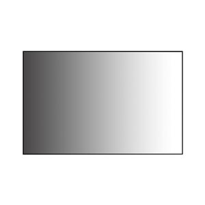 Miroir rectangle Sadie de GEF à cadre en aluminium noir 40 x 30 po