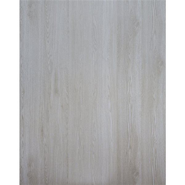 PROTIER Avezzano 54-in x 7-in 6 mm Off-white SPC Vinyl Click Flooring with Underpad