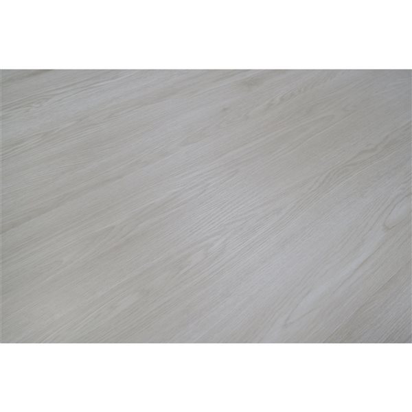 PROTIER Avezzano 54-in x 7-in 6 mm Off-white SPC Vinyl Click Flooring with Underpad