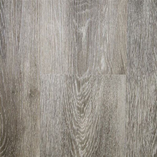 PROTIER Oslo 54-in x 7-in 6 mm Grey SPC Vinyl Click Flooring with Underpad