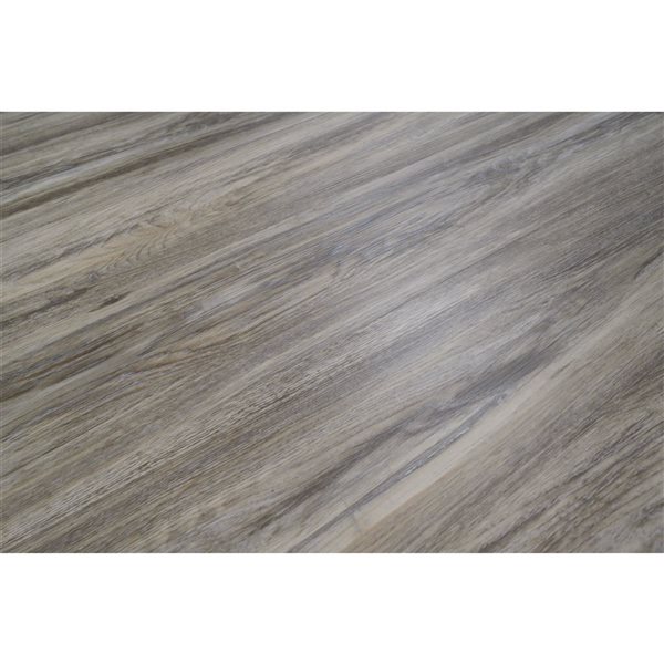 PROTIER Capua 54-in x 7-in 6 mm Brown SPC Vinyl Click Flooring with Underpad