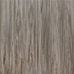 Couvre-plancher en vinyle composite emboîtable Capua de PROTIER 54 x 7 po 6 mm brun avec membrane