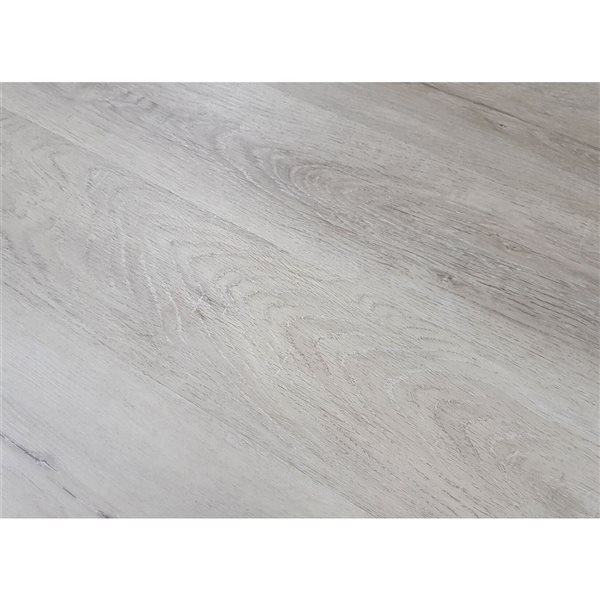 PROTIER Venezia 54-in x 7-in 6 mm Grey SPC Vinyl Click Flooring with Underpad