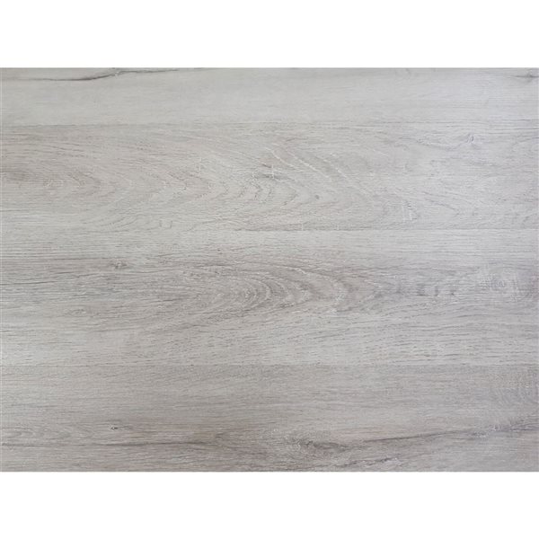 PROTIER Venezia 54-in x 7-in 6 mm Grey SPC Vinyl Click Flooring with Underpad