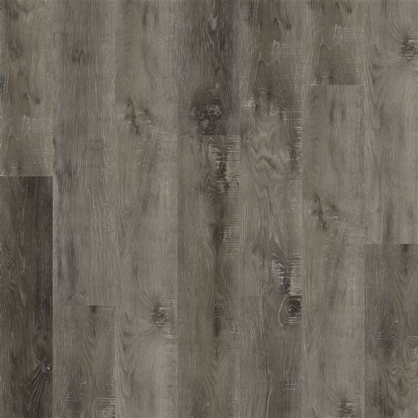 PROTIER Atri 54-in x 7-in 6 mm Grey SPC Vinyl Click Flooring with Underpad