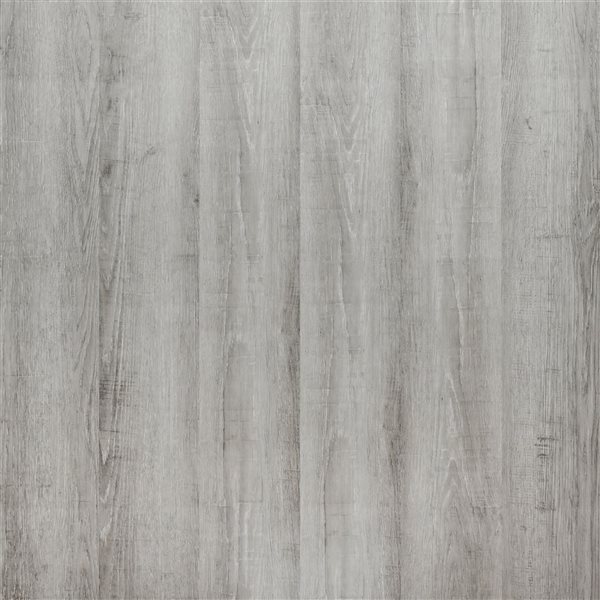 PROTIER Salerno 54-in x 7-in 6 mm Grey SPC Vinyl Click Flooring with Underpad