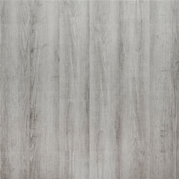 Couvre-plancher en vinyle composite emboîtable Salerno de PROTIER 54 x 7 po 6 mm gris avec membrane