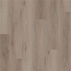 PROTIER Canberra 54-in x 7-in 6 mm Brown SPC Vinyl Click Flooring with Underpad