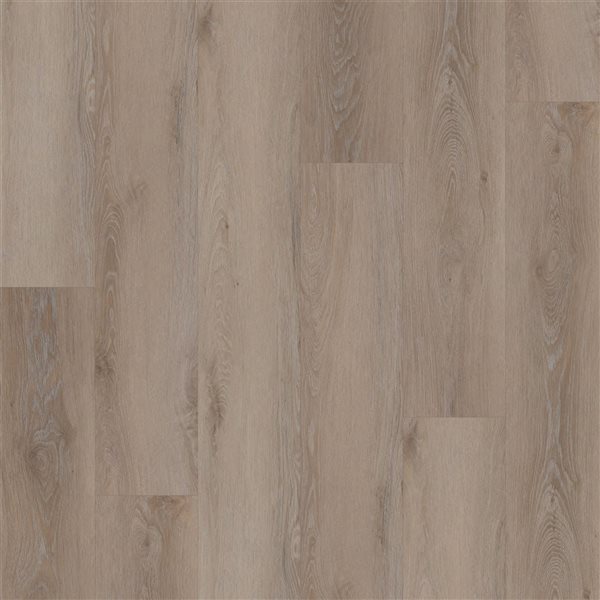 Couvre-plancher en vinyle composite emboîtable Canberra de PROTIER 55 x 7 po 6 mm brun avec membrane