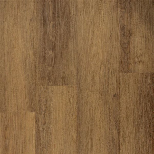 PROTIER Lyon 55-in x 7-in 6 mm Brown SPC Vinyl Click Flooring with Underpad