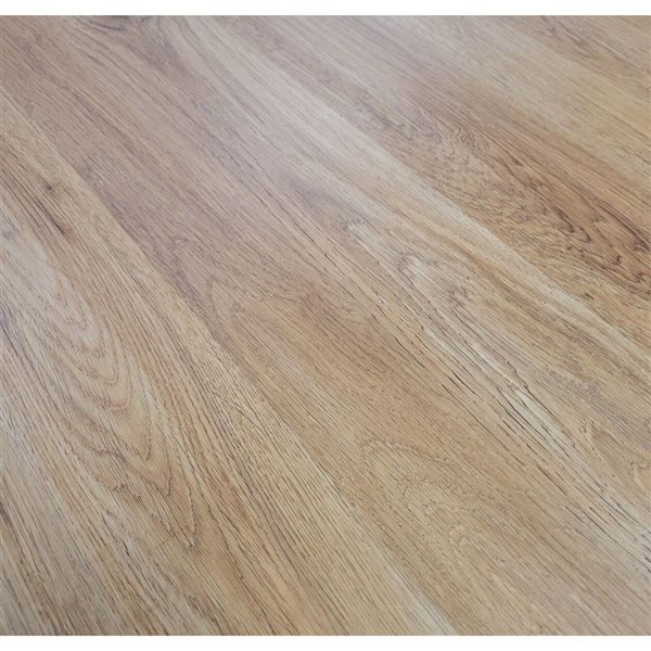 PROTIER Athens 54-in x 7-in 6 mm Brown SPC Vinyl Click Flooring with Underpad